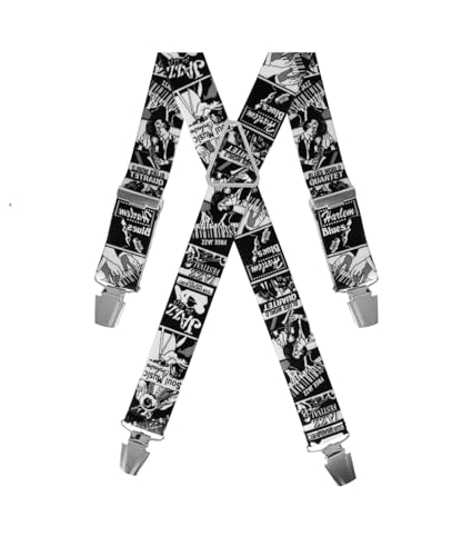 Bretelles Homme Larges fantaisie jazz réglables et confortables