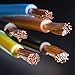 FRCOLOR 5m 1.5mm Diameter Exposed Conductive Copper Wire Roll for Electric Cable Making, DIY Sculpture, and Wire Crafting in Industrial Applications
