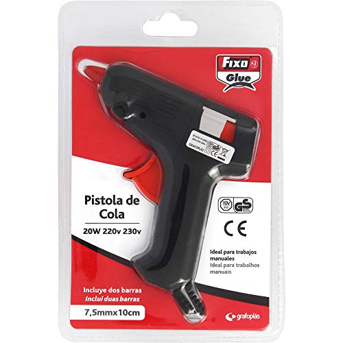 Fixo 58210 Glue Gun, 20 W, Black
