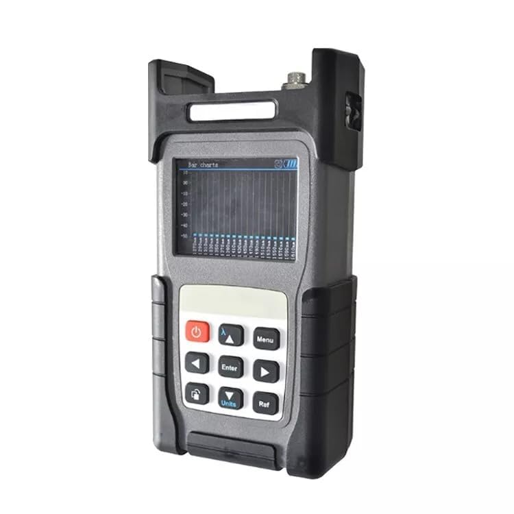 Handheld CWDM Optical Power Meter Optical Network Channel Detector with Wavelength Range 1270-1610nm Resolution 20nm 18 Wavelengths Simultaneously Test and Show