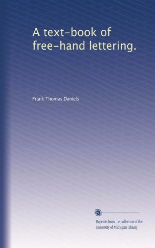 Un libro di testo di lettere a mano libera.