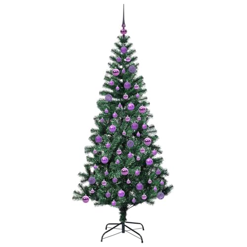 Árbol de Navidad artificial verde 180cm Tidyard YFXQY-3396768ES luces LED resistente 5
