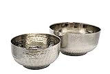 Tolles Set 2 Deko Schalen in Silber