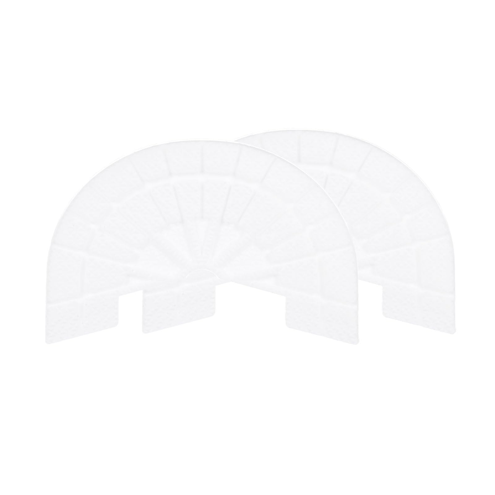 HARFINGTON 1pair Shoe Sole Protector for Sneakers Size 10-11 Self-Adhesive Non Slip Pad Heel Plates Repair for Men and Women, White