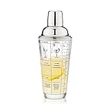 Bartend como un experto: esta coctelera te permite hacer cócteles clásicos gracias a las recetas impresas y aprender a experimentar para hacer tus propios cócteles. Esta coctelera te ayudará a empezar en tu viaje de bar en casa y te ayudará a convertirte en un verdadero mezclador.
