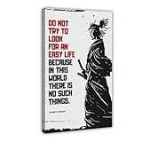 NEOHI Myamoto Musashi - Póster retro inspirador, decoración de habitación, lienzo, arte de pared, pósteres e impresiones estéticas para habitación, dormitorio, oficina, 30 x 45 cm