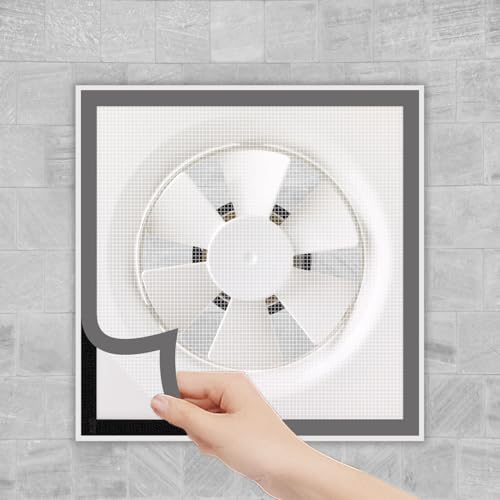 Image of TurtleGrip Mosquito Net for Bathroom, Kitchen Windows & Exhaust Fan | 120 GSM Fiberglass Mesh | Insect & Dust Barrier | Washable (White, 30x60 cm)
