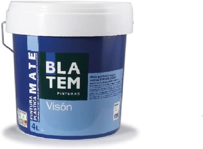 Pintura Negra Mate para Paredes y Techos 4L