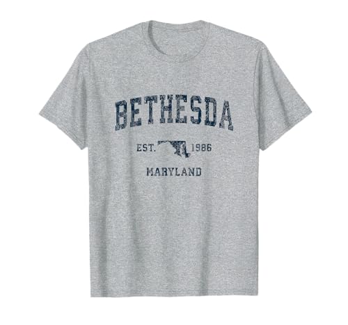 Bethesda Maryland Vintage Navy Shirt