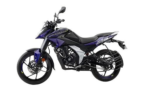 Image of Bajaj Pulsar N 125 Led Disc Bt Motorcycle /Motorbike - Ebony Black + Purple Fury - Ex-Showroom