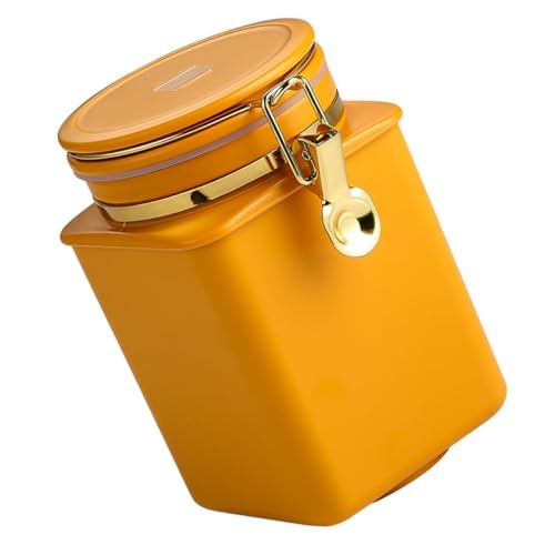Recipiente hermético para granos de café naranja