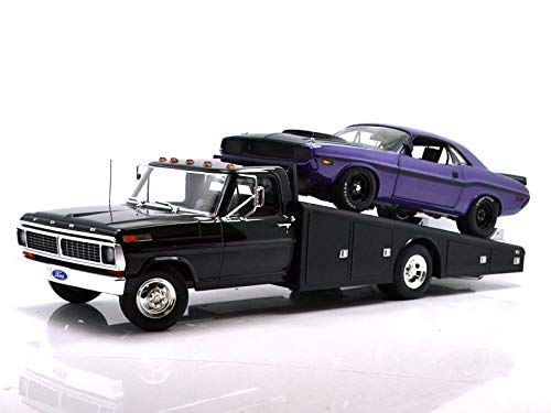 Amazon | ACME 1:18 1970 FORD F-350 RAMP TRUCK(BLACK)- ACME 1/18