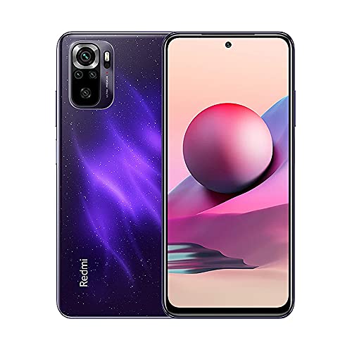 Xiaomi Redmi Note 10S 6GB 128GB,NFC,MediaTek Helio G95 Procesador,6.43' AMOLED DotDisplay,(64MP/8MP/2MP/2MP) Quad Camera,Dual SIM Card,AI Face Unlock Versión Global(Púrpura) (Reacondicionado)