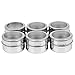 Produktbild Janasiba R 6 Stueck/Satz Klar Deckel Magnet Gewuerzdose Edelstahl Spice Sauce Vorratsbehaelter Toepfe Kueche Condiment Halter Haushaltswaren