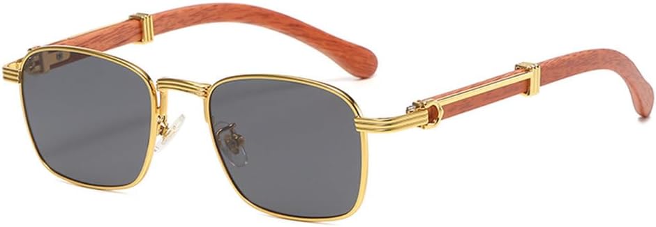 Personality Color Small Glasses Imitation Wood Grain Sunglasses Street Shot Fashionable Sunglasses