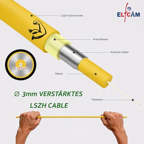 Câble fibre optique SC/APC LC/APC monomode pour rallonge box internet Elfcam 40M - 3