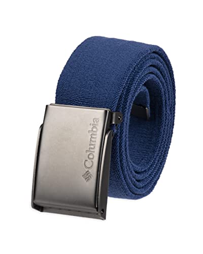 Columbia Unisex-Adult Military Web Belt-Adjustable One Size Cotton Strap and Metal Plaque Buckle