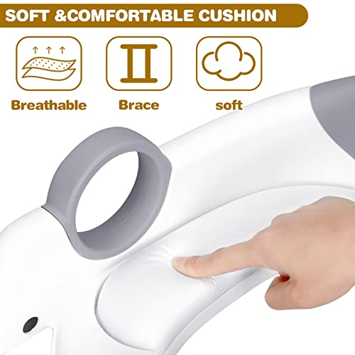 Kylinton® Potty Training Seat, Upgrade 2 In 1 Potty Training Toilet Seat And Step Stools For Kids, Splash Guard Anti-Slip Pad Potty Seat For Boys Girls, Triangle Foot Step Design Most Sturdy (Grey) #TOP2