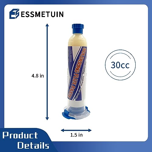 Essmetuin RMA300 No Clean Soldering Flux Paste, Solder Flux For Electronics Soldering, Tin Soldering, Lead-Free Rosin Soldering Flux For Circuit Boards And Electrical Wire 30Cc/Bottle thumb #1