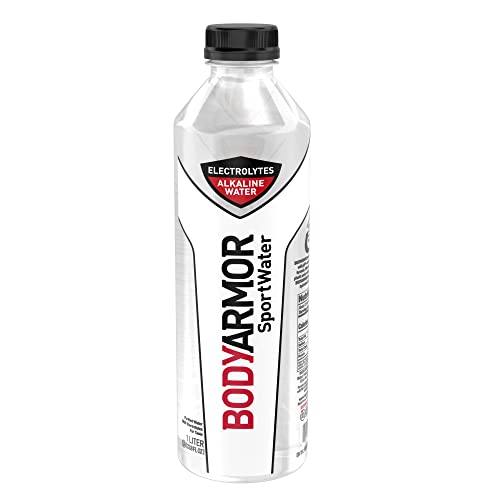 Bodyarmor Sportwater Alkaline Water, Superior Hydration, High Alkaline Water Ph 9+, Electrolytes, Perfect For Your Active Lifestyle, 1 Liter (Pack Of 12) #TOP1