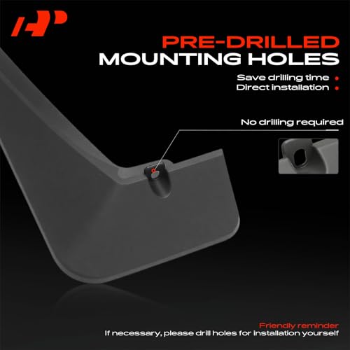 Image of A-Premium Mud Flaps Compatible with Mazda | for Mazda CX-30 2020-2025 Sport Utility, No Drilling Required Mud Guards with Hardware Accessories, Set of 4 Front and Rear