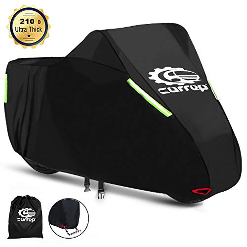 Upgraded XL Motorcycle Cover Waterproof Outdoor - Thicker and Tear Proof Scooter Cover