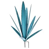 Facile à installer : chaque plante d'agave en métal est livrée avec un piquet amovible pour une installation facile dans votre jardin ou votre cour..Placez simplement le tuteur dans le sol et fixez la plante en place.