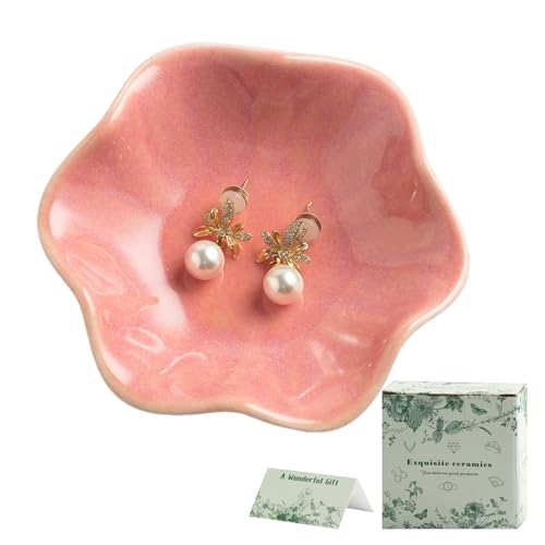 Image of BEUNAIZER Jewelry Dish Tray, Ring Dish, Ceramic Trinket Tray, Key Bowl | Color box packing makes it more gift-ready for birthdays, holidays, friends, sisters, daughters, mothers or daily use.