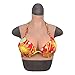 Silicona Falso Coraza - Formas mamarios de Silicona realistas para Travesti - Falso Realista Tetas de Mama Falso Formulario Enhancers- para Travesti Drag Queen Cosplay Transgénero,D Cup