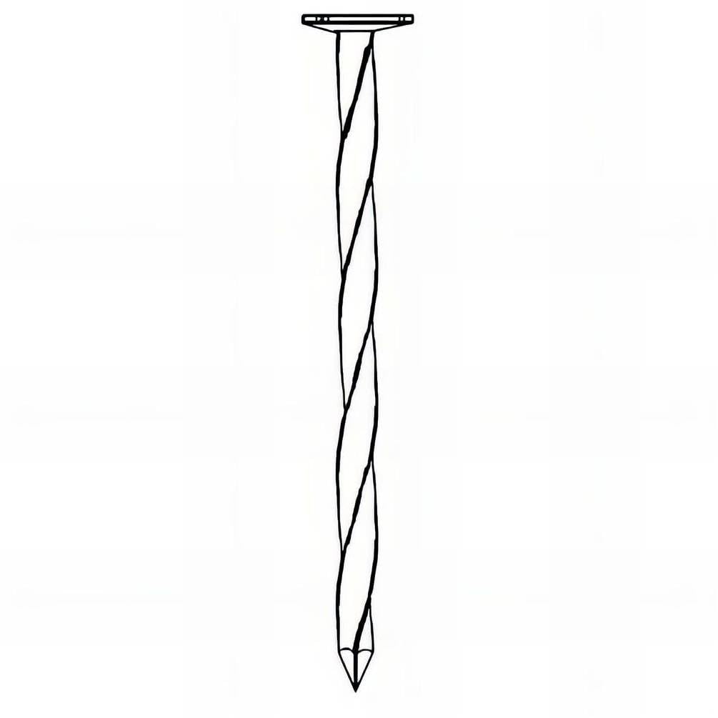 Pointe en Vrac Tête Plate Carré Torsadé (Ct) - 5x125 mm - 5 kg - D-Work