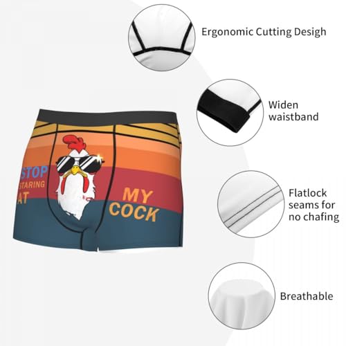 Stop Staring At My Cock Men'S Briefs Funny Boxers Humorous Underwear Shorts Underpants4
