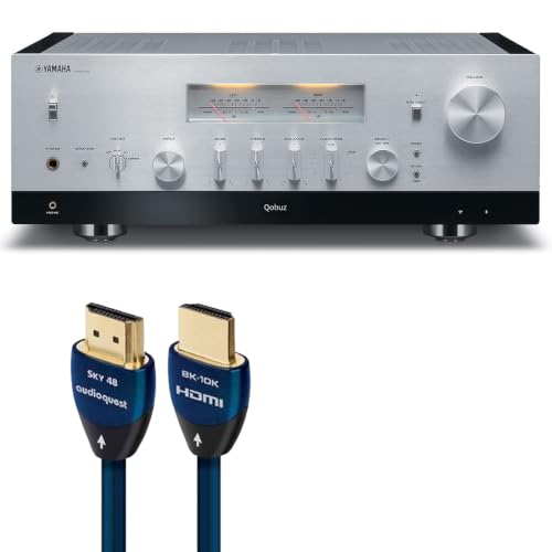 Image of Yamaha R-N2000A Network Receiver Bundle w/AudioQuest Sky 3m HDMI (Silver)