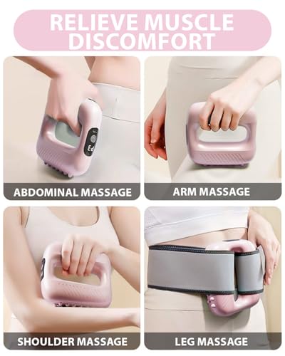 Rodillo Microcorriente para Firmar el Cuello y el Rostro, Masajeador Portátil Reacargable para Levantar la Piel, Reducir Arrugas y Líneas Finas, Masajeador Antienvejecimiento de Silicona para Mujeres miniatura 4