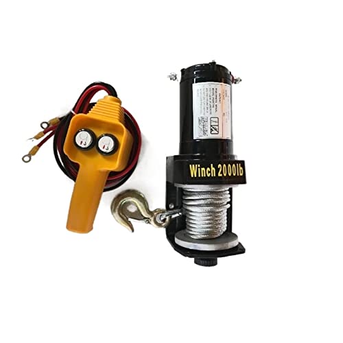 icVantA Electric Winch 2000 Lbs Vehicle Off-Road Winch Off-Road Vehicle On-Board Crane Winch (Color : 12V 2000LBS) (24V 2000LBS)