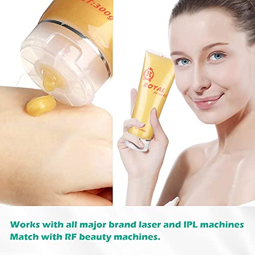 Liflad Cooling Gel For Laser Hair Removal - Rf Gel Massage Therapy Cream For Women & Men - Royal Facial Gel Gold 10.58 Oz (Pack Of 2) #TOP2