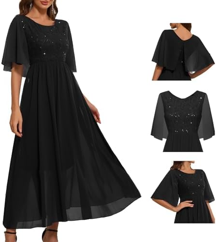 Women's Wedding Guest Long Dress Cocktail Party formal