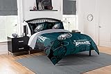 Northwest The Company NFL Philadelphia Eagles Comforter and Sham Set, Full/Queen, Hexagon