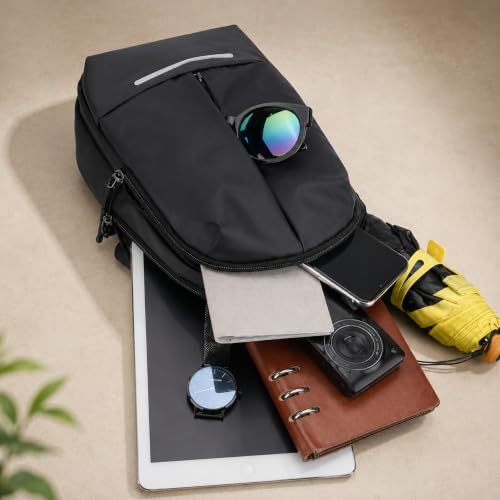 Image of Sling Bag for Men & Women- Crossbody Sling Bag for Travel, Cycling & Hiking | Waterproof Shoulder Bag with Compartment and Zipper Pockets
