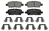 Wagner QuickStop ZD1393A Rear Disc Brake Pad Set for 2015 Nissan Altima