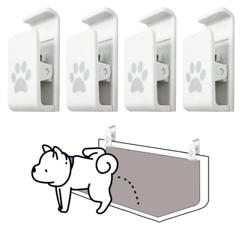 Luxify Dog Pee Pad Holder-Securely Holds Training Pads Indoor Potty Training-Ideal for Leg-Lifting Puppies-White(4 Pack)