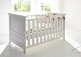 vollholz babybett weiß NELLY Babybett MASSIVMOEBEL24.DE Nelly Babybett Kiefer massiv weiß