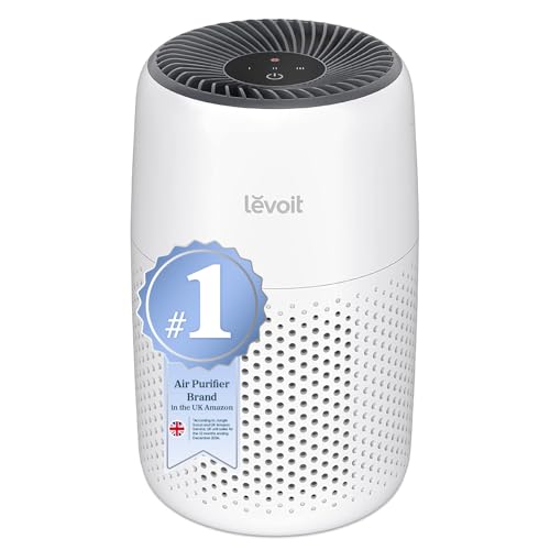 LEVOIT Air Purifier for Bedroom Home, Quiet HEPA Filter Cleaner with Fragrance Sponge & 3 Speed for Better Sleep, Air Frenshener, Allergies, Dust, Pet Dander, Odour, Smoke, Office, Desktop, Core Mini