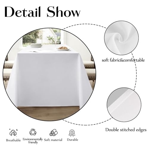 Nappe rectangulaire noire 153x214 cm en polyester résistant de qualité supérieure - 4