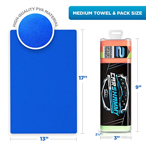 Carx Car Shammy Towel 27" X 17", Super Absorbent And Scratch-Free Car Drying Towel - Chamois Cloth For Car #TOP7