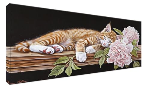 Diamond Painting Kit Complet Chat XXL pour Occuper vos Soirées d'Automne en Famille