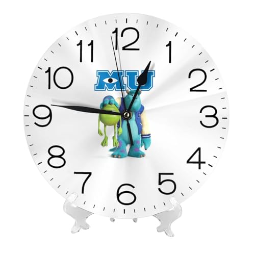 掛け時計 モンスターズ インク マイク サリー(1) 北欧 壁掛け時計 静音 自宅 寝室 部屋飾り 贈り物 インテリア 大数字 直径25cm 非電波 アニメ グッズ キャラクター かわいい プレゼント