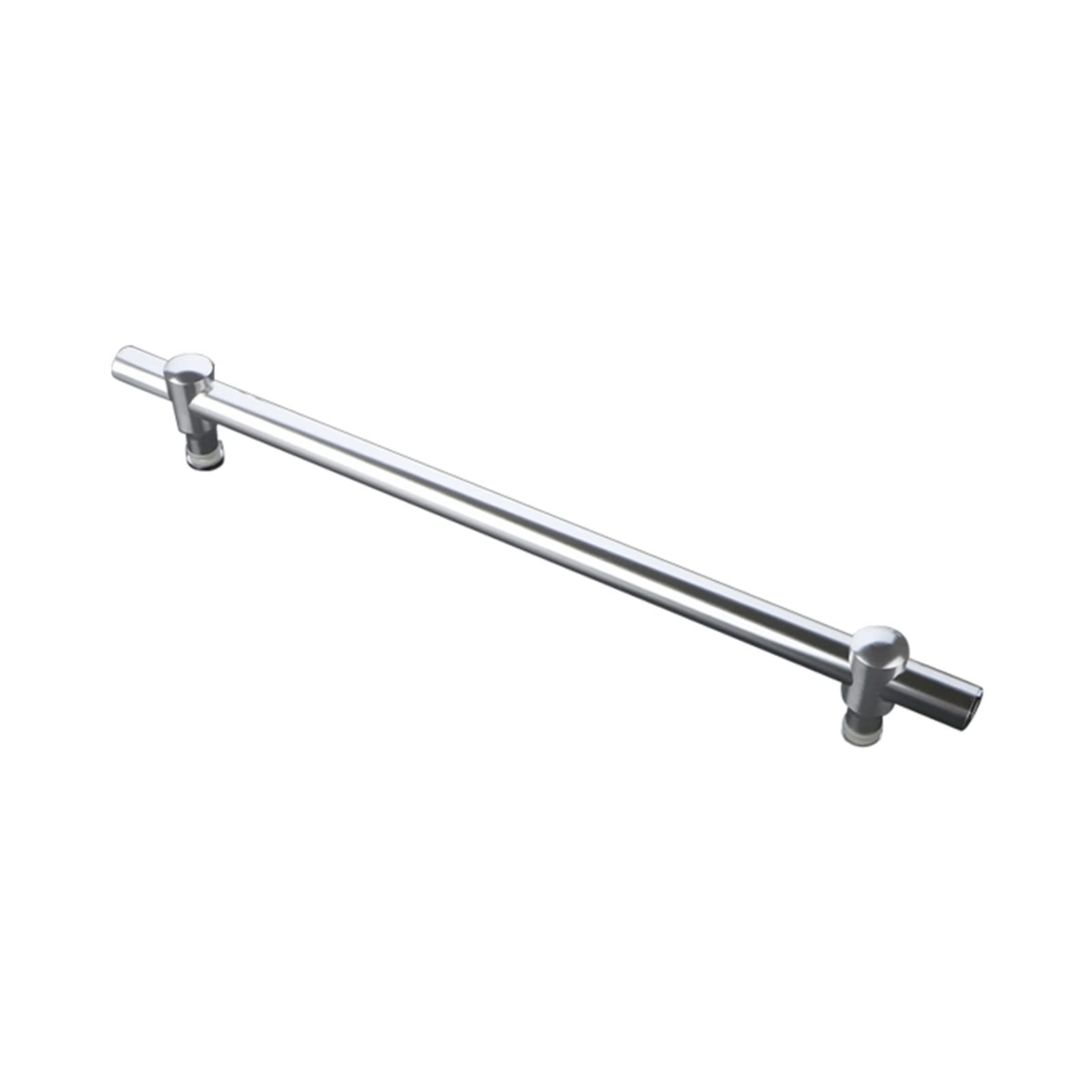 DRYMY Shower Door Handle Stainless Steel, Adjustable Grab Bar for Bathroom Glass Door, Polished Finish Door Handle Sets Replacement Single Side Door (Size : 550mm)