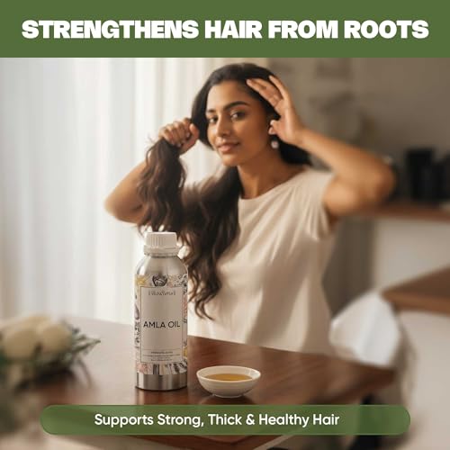 Image of VedaOils Amla Hair Oil 100ml | For Strong, Long and Thick hair | Nourishes Scalp | Controls Hair Fall, Strengthens Hair & Promotes Hair Growth