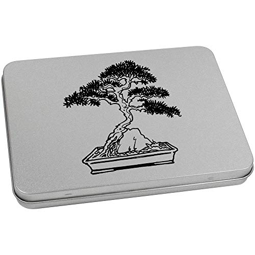 Azeeda 170mm 'Bonsai Tree' Metal Hinged Tin/Storage Box (TT00134845)