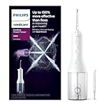 Philips Sonicare Power Flosser 3000 Cordless, Oral Irrigator Quad Stream technology and whisper quiet, White, HX3826/21